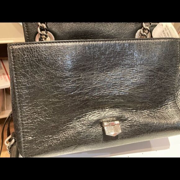 NWT Jimmy Choo Helia Leather Shoulder Bag - Picture 11 of 16